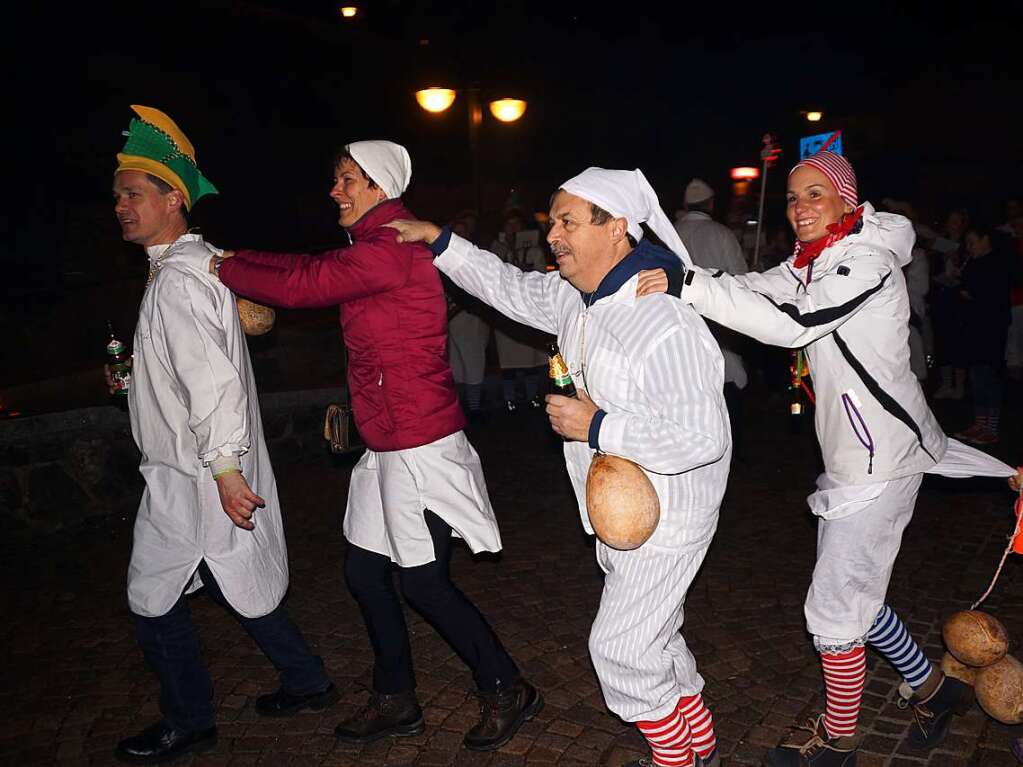 Hemdglunki-Umzug in Todtnau mit Polonse auf der Strae