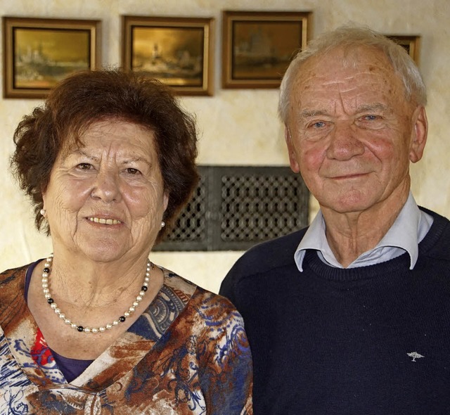 Seit 60 Jahren sind  Maria und Gebhard Weis verheiratet.  | Foto: Hge