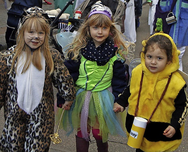 <BZ-FotoAnlauf>Kinderfasent in Sulz:</...atze, Prinzessin und Biene mit dabei.   | Foto: Heidi Fssel