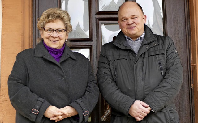 Pfarrer Dieter Maier und Obernarrin Elfriede Httlin   | Foto: Susanne Ehmann