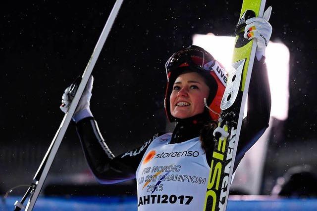 Carina Vogt ist wieder Weltmeisterin