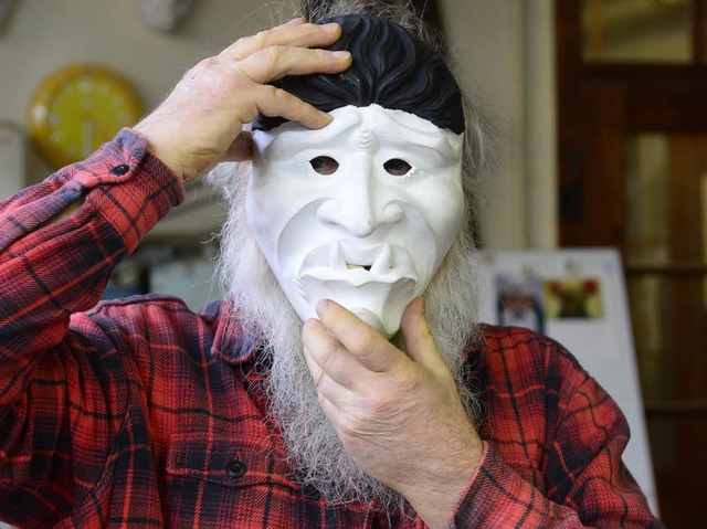 Helmut Kubitschek mit Maske  | Foto: Ingo Schneider