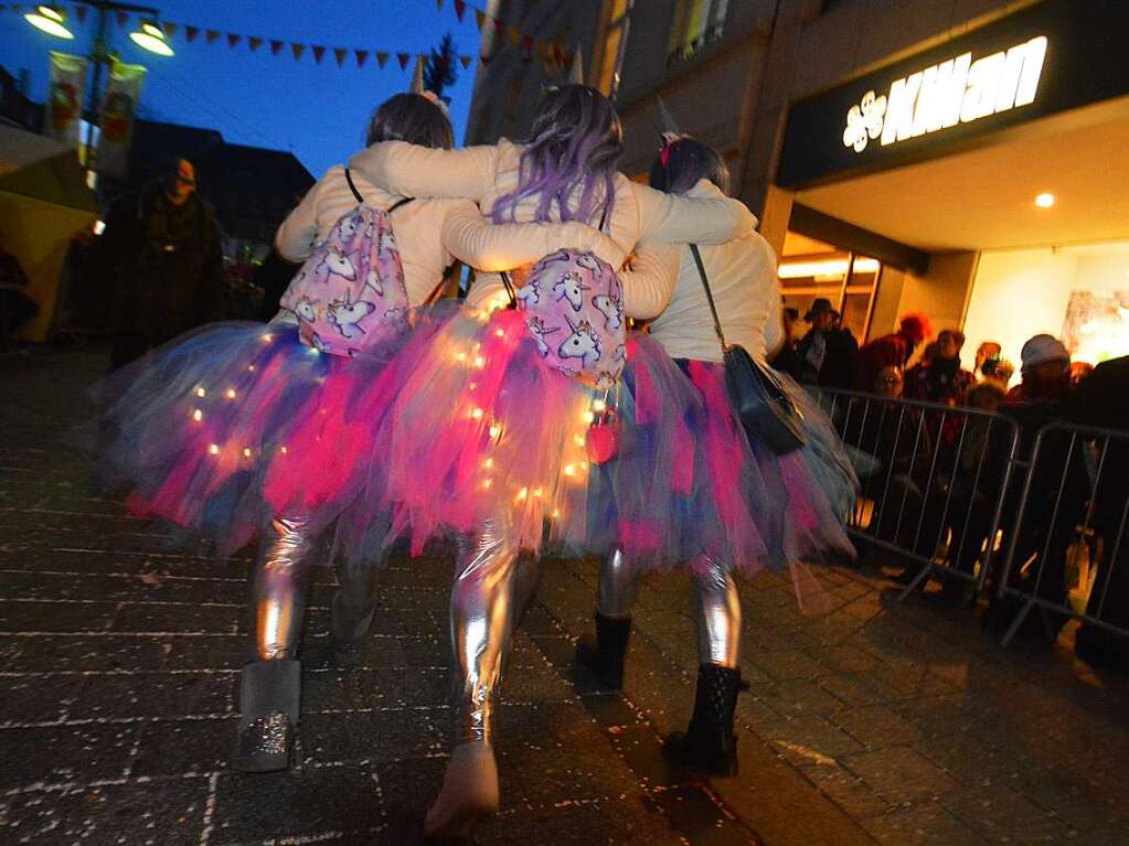 Ganz Lrrach kam bei der Lasser-Gugge-Explosion in Fasnachtsstimmung.