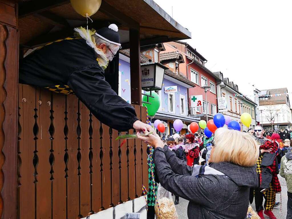 SO bunt ging es beim Umzug in Wehr zu.