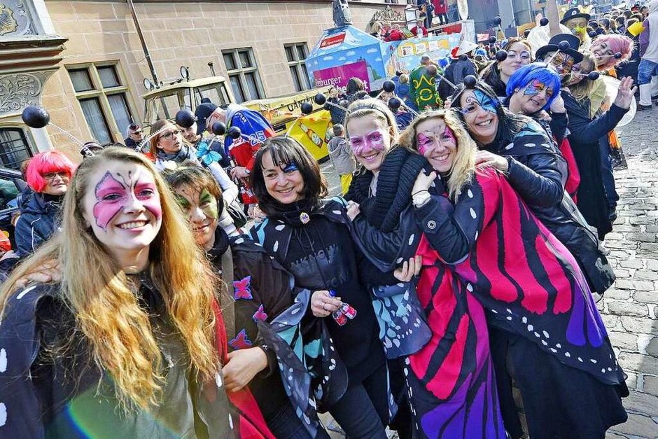 Straßenfasnet in Freiburg. (Foto: Michael Bamberger) Straßenfasnet in Freiburg. (Foto: Michael Bamberger)