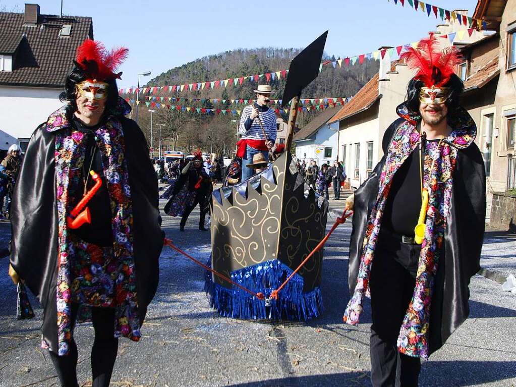 Der Jubilumsumzug am Sonntag in Reichenbach.