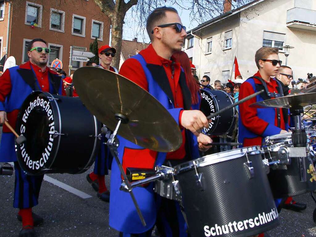 Der Jubilumsumzug am Sonntag in Reichenbach.