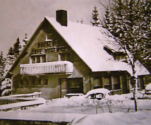 Der Ursprung: das Caf Brental im Winter  1960  | Foto: Bizenberger