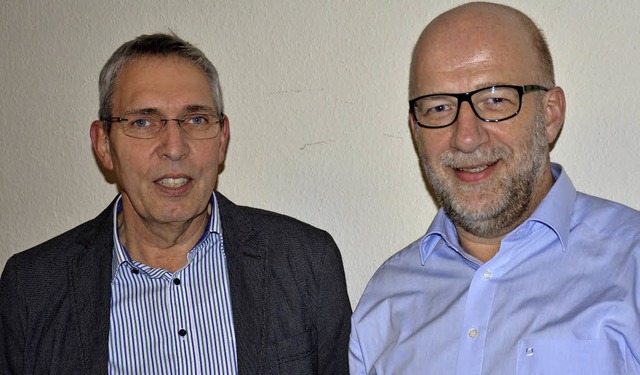 Georg Michael (rechts) lste den bishe...antorei-Vorsitzenden Fritz Frster ab.  | Foto: Georg Diehl