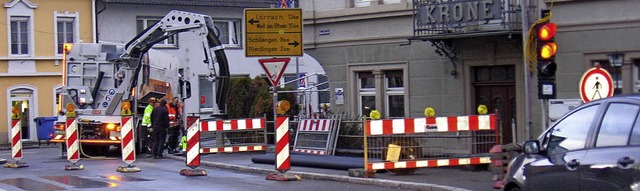 Eine Schnittstelle nicht nur der inner...tstrae/Bahnhofstrae in Kandern dar.   | Foto: Markus Maier