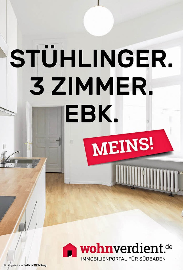 Klare Botschaft, klare Optik: der Werbeauftritt von wohnverdient.de | Foto: BZ Klare Botschaft, klare Optik: der Werbeauftritt von wohnverdient.de | Foto: BZ