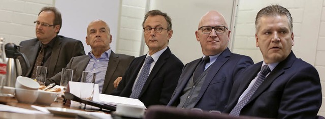 Der Arbeitsausschuss der Almi beim Fr...rkus Kaufmann und Sprecher Ralf Leser.  | Foto: CHRISTOPH BREITHAUPT