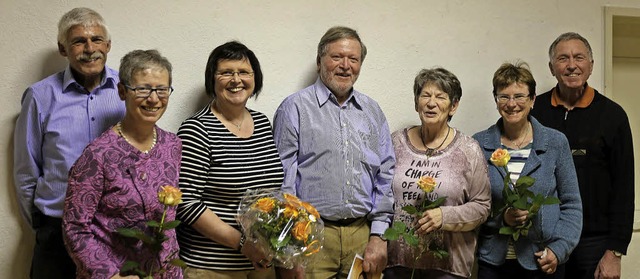 Geehrt beim Kirchenchor St.Bernhard (v...(ohne Heidi Fleck und Angelika Drr).   | Foto: Privat