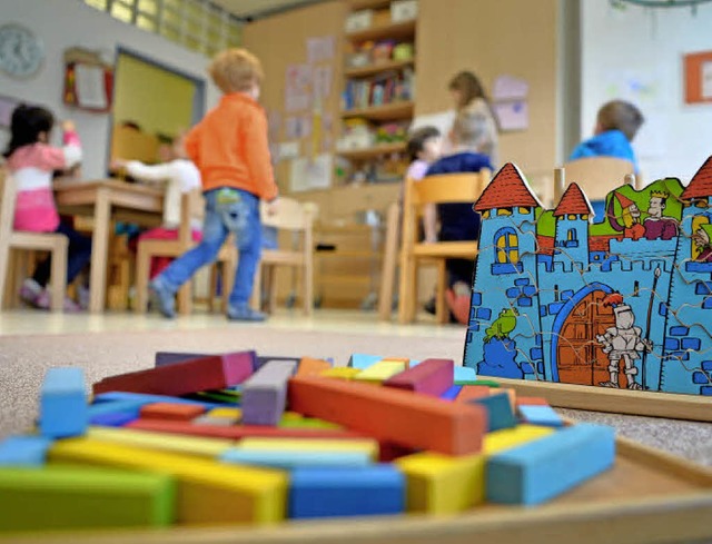 Kindergrten sind nicht nur zum Spiele...ehr pdagogische Konzepte eine Rolle.   | Foto: dpa