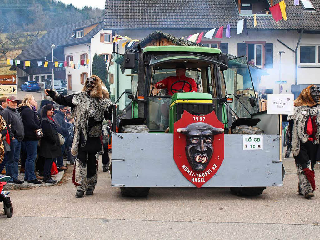 Eindrcke vom Burefasnachtsumzug in Hasel.