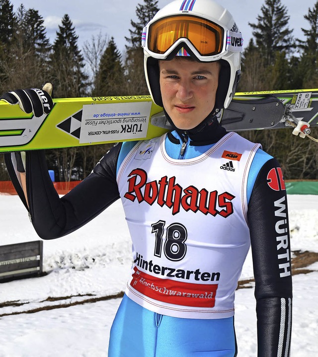 Der 16-jhrige Julian Ketterer von der...nationslanglauf auf den fnften Platz.  | Foto: helmut junkel
