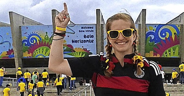 Sie hat es offenbar geahnt: Sarah Ries... deutschen Elf gegen Brasilien wurde.   | Foto: Riester