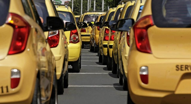In gelben Taxis &#8211; wie hier in Kolumbien &#8211; fhrt es sich sicherer.   | Foto: DPA