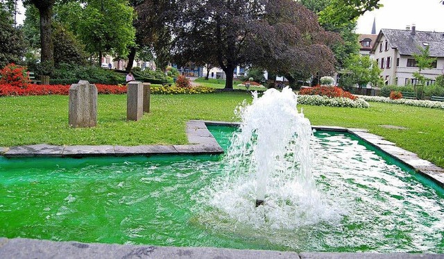 Hier am Brunnen hatte sich der Vorfall im vergangenen Sommer ereignet.   | Foto: A. Schmidt