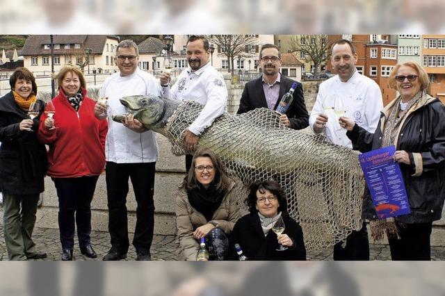 Salmwochen beidseits des Rheins