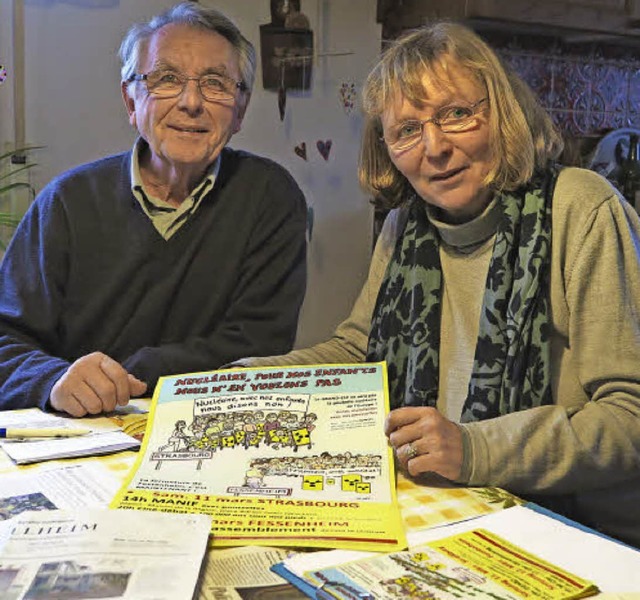 <ppp> sagen die Kernkraftgegner Franz Schneider und Ute Mssner.</ppp>  | Foto: dpa/D. Philipp