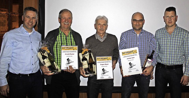 Im RSV Hofweier haben Vorsitzender Ale...), Eugen Bayer und Jochen Isen geehrt.  | Foto: Verein