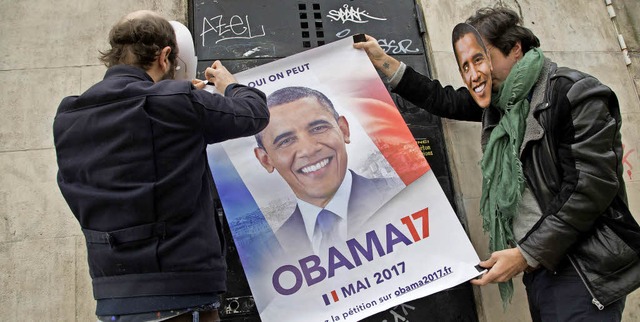 Aus Enttuschung ber das politische S...hlag auf: Obama for France sozusagen.   | Foto: dpa