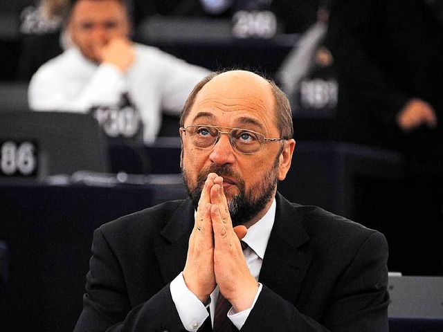 Wusste Martin Schulz, dass er seine Ko...ls EU-Parlamentsprsident berschritt?  | Foto: dpa