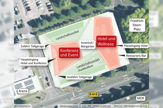 Der Hotelkomplex am Stadteingang kann gebaut werden