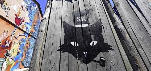 Die Katze gibt es nicht mehr: Das Arti...me an der Haslacher Strae bernommen.  | Foto: Ingo Schneider/Gina Kutkat