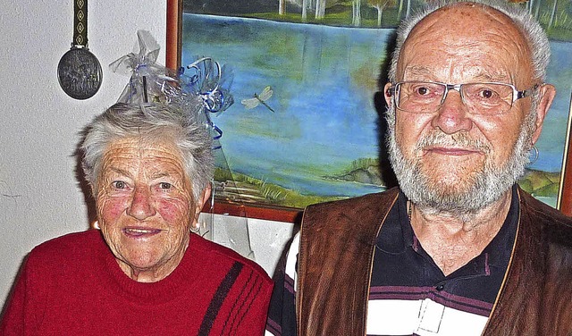 Seit 60 Jahren ein Paar: Waltraud und Lothar Brklin  | Foto: Karlernst Lauffer