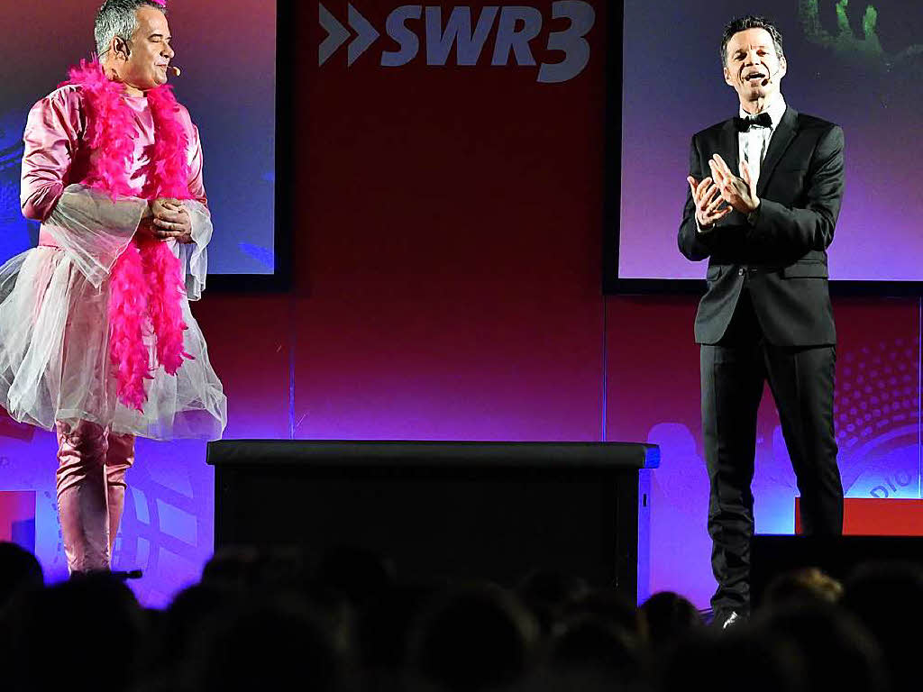 Michael Wirbitzky und Sascha Zeus bei ihrer Show in Titisee.