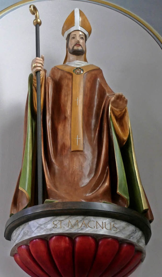 Statue des heiligen Magnus  | Foto: Michael Gottstein