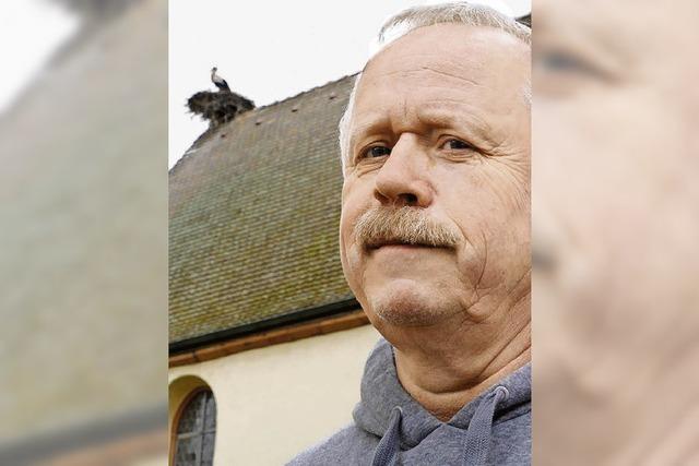 Storchenvater Martin Kury aus Reute: „Bloß nicht verhätscheln“
