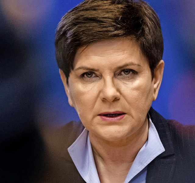 Polens Ministerprsidentin Beata Szydlo   | Foto: DPA