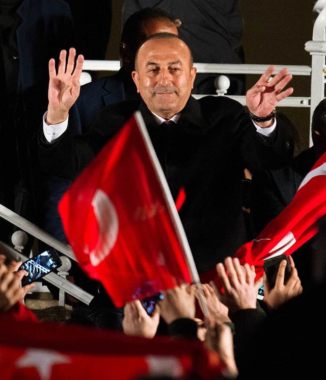 Der trkische Auenminister Mevlt Cavusoglu  | Foto: dpa