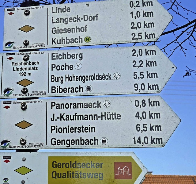 Alle Wege fhren in Reichenbach in  Richtung Qualittsweg.   | Foto: Klaus Schweizer