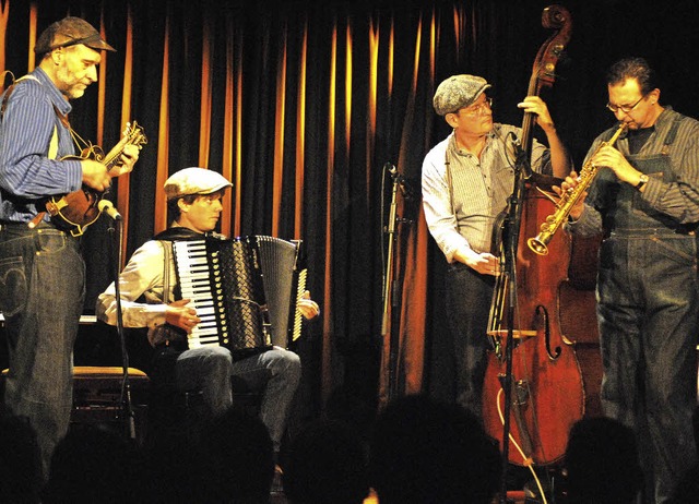 Klezmer von gestern und heute spielte ...ler Band Bait Jaffe im Nellie Nashorn.  | Foto: Thomas Loisl Mink