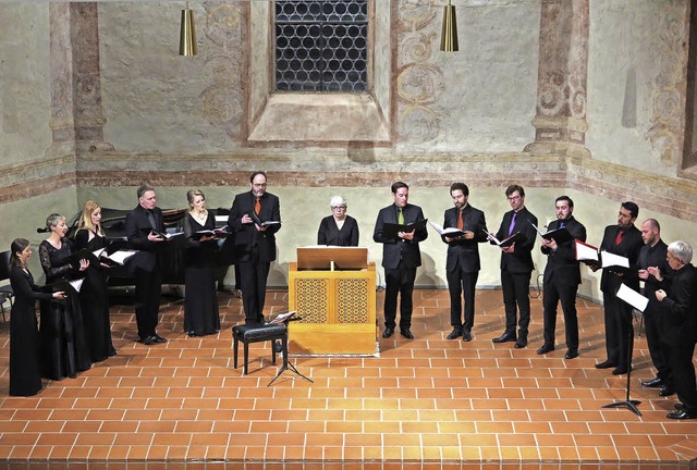 Zu Ehren Monteverdis: Das Luzerner Ens...rund  in der Mllheimer Martinskirche   | Foto: Dorothee Philipp