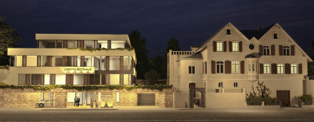 Das von Architekt Frank York Irrgang e... Loretto-rztehaus an der Mercystrae   | Foto: visualisierung: irrgang