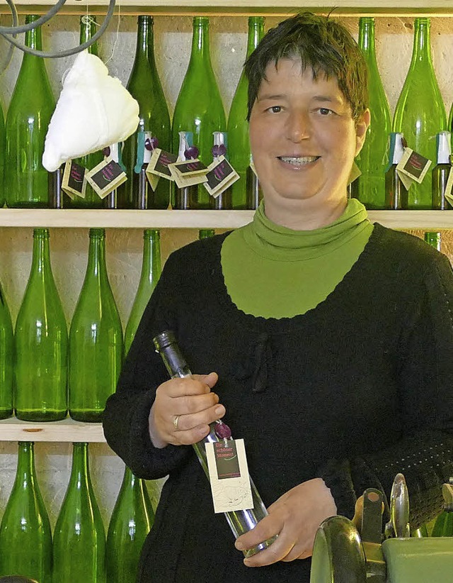 Barbara Kopp in ihrem neuen Kruter-Hofladen.  | Foto: Andra Gallien