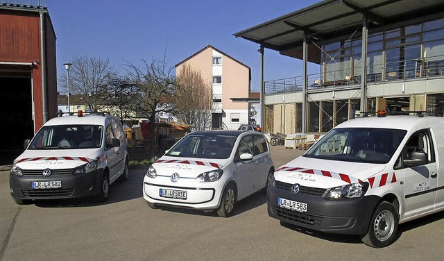 Erweiterter Fuhrpark des Bau- und Gartenbetriebs   | Foto: Stadt