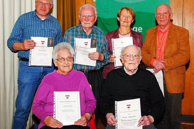 Seit 85 Jahren Mitglied beim Schwarzwaldverein