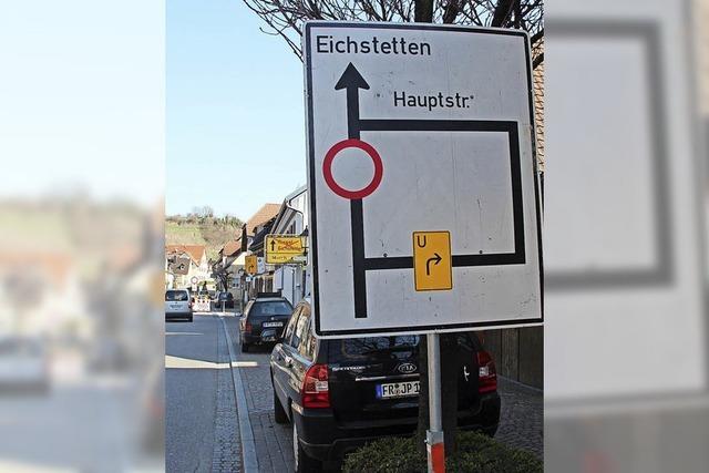 Straensperrung in Eichstetten