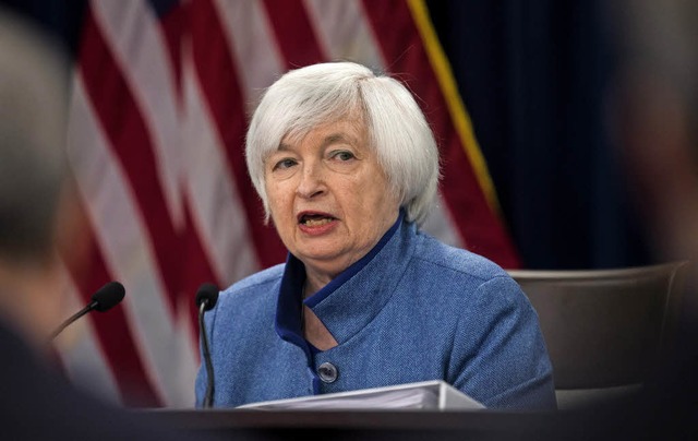 Ihre Geldpolitik drfte dem neuen US-P...cht gefallen: Fed-Chefin Janet Yellen   | Foto: dpa