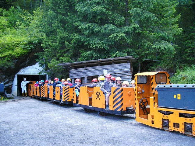 Im Besucherbergwerk Finstergrund bei U...Wiesental unter Tage gearbeitet wurde.  | Foto: Bergmannsverein Finstergrund Wieden