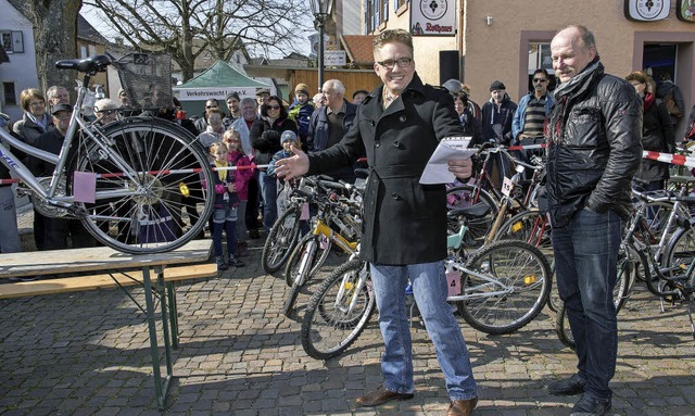 Die Versteigerung von Fundfahrrdern i... 19. Mrz, ein Schnppchen zu machen.   | Foto: Bernhard Rein