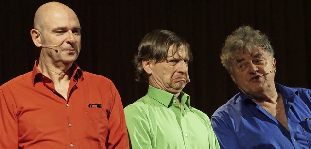Spielfreudiges Trio: Frank Sauer, Gnt...tmeier und Volkmar Staub (von links).   | Foto: Ilona Hge