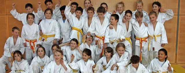 Die Judoteams der Weiler Schulen domin...;Jugend trainiert fr Olympia&#8220;.   | Foto: Frey