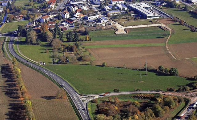 Ausblick: Das hydrogeologische Gutacht... Klinik-Standort wre dann auerhalb.   | Foto: Stadt Schopfheim